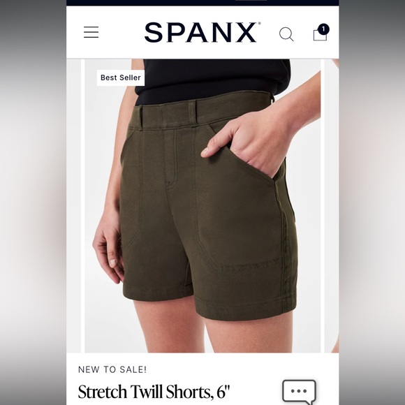 S O L D NWT Spanx shorts Large - Picture 1 of 8